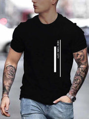 Men's Summer Loose Print Casual Round Neck Short Sleeves