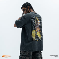 Retro Minority Design Street Hip-hop Loose T-shirt