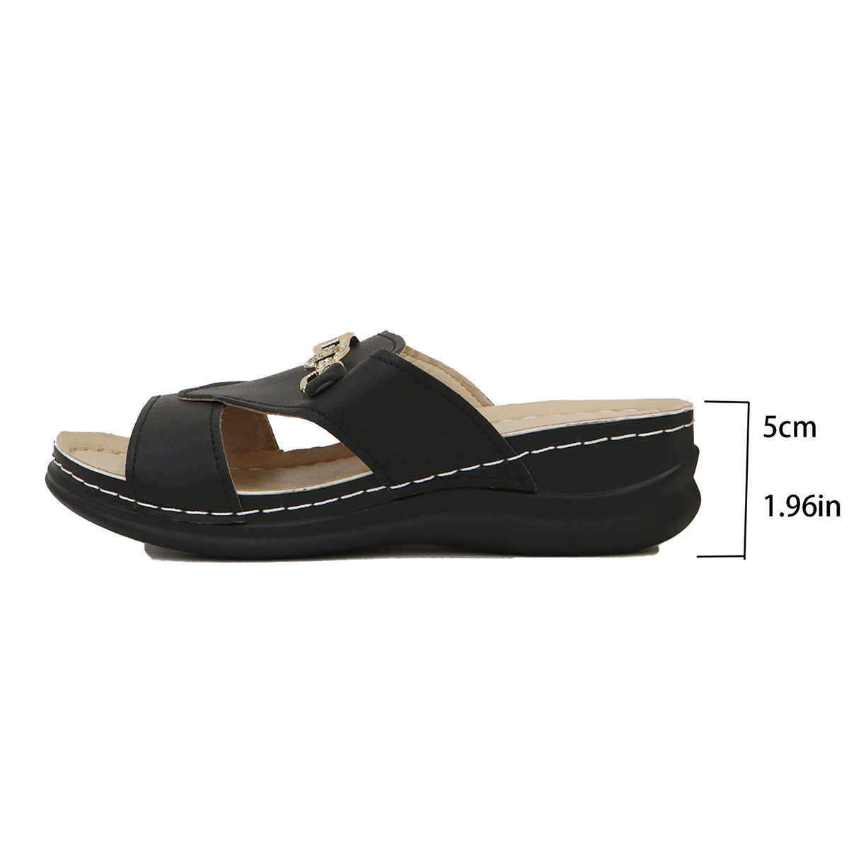 Plus Size Wedge Sandals Women's Strap