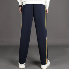 Spring And Summer Yellow Strip Two Horizontal Strips Uniform Pants