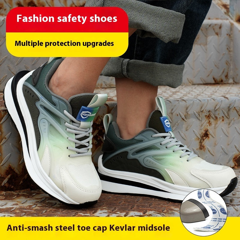 Fashion Protective Shoes Anti-smashing And Anti-penetration Lightweight Non-slip Wear-resistant Casual Shoes
