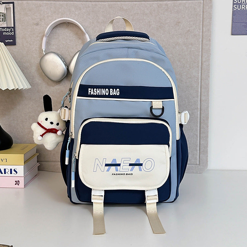 Multi-layer Oversized Backpack For Junior High School Students