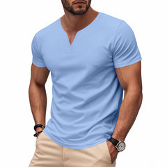 Quick-drying Skin-friendly Loose Solid Color Short Sleeve
