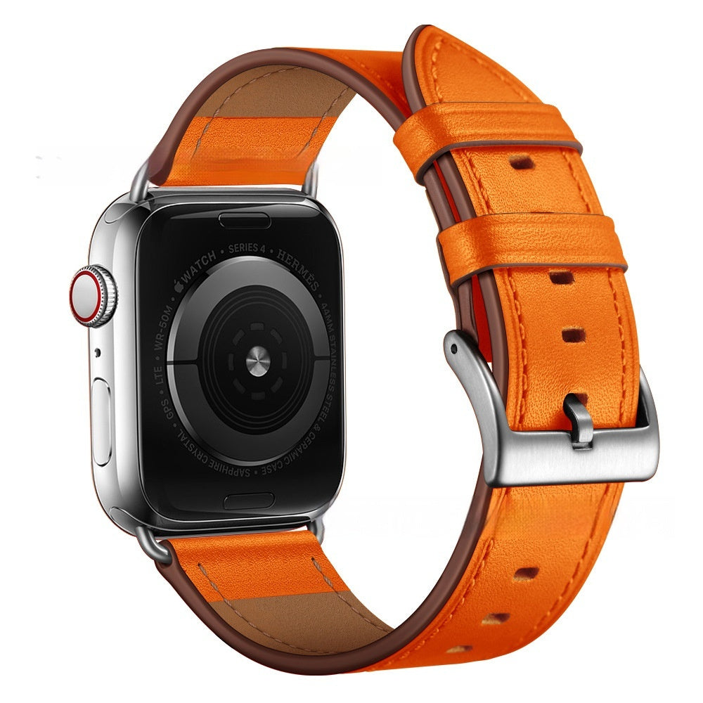 Classic Top Layer Leather Smart Watch Band