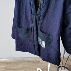 Loose Cardigan Retro Chinese Style Cotton Coat