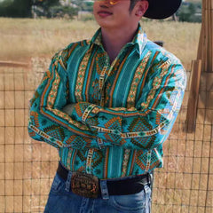 Men's Cardigan Retro Plaid Stripe Pattern 3D Printing