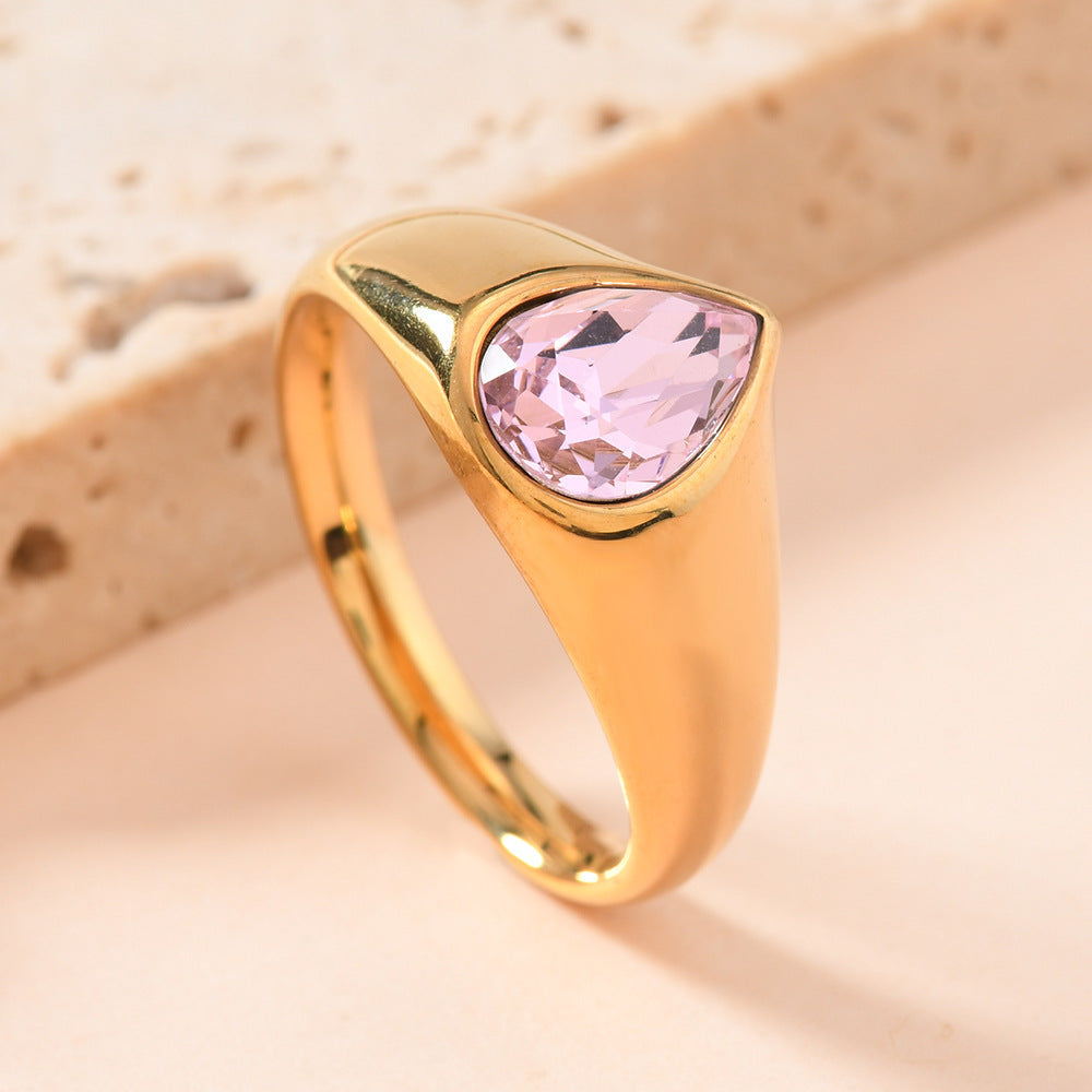 Light Luxury High-grade Titanium Steel No Fading Ring