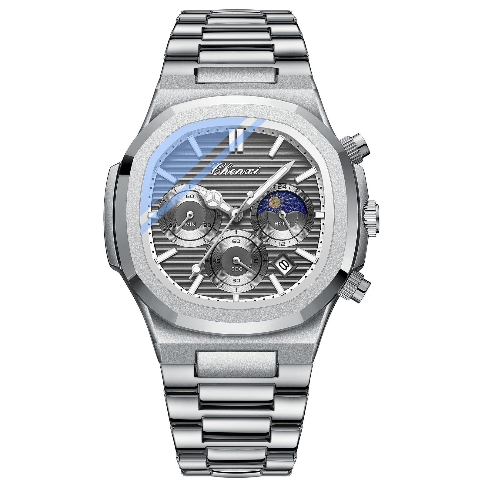 Multifunctional True Three Eyes Six-pin Men's Watch