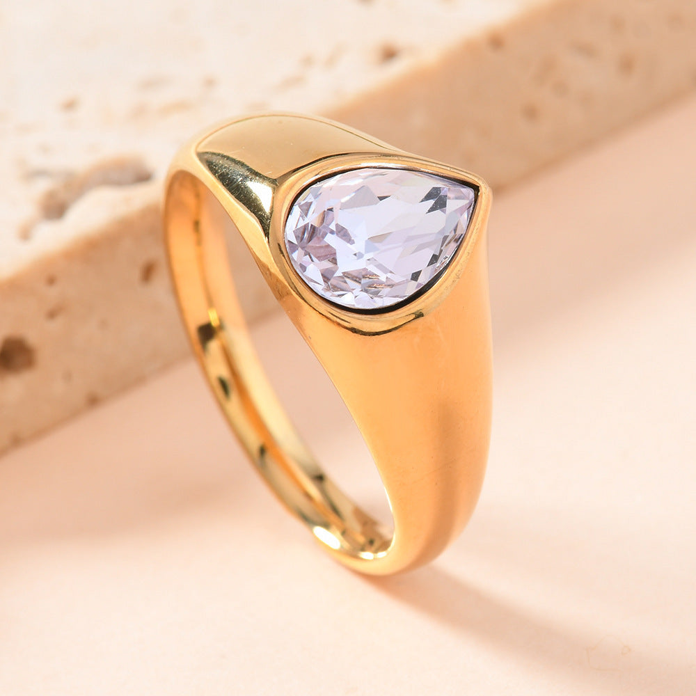 Light Luxury High-grade Titanium Steel No Fading Ring